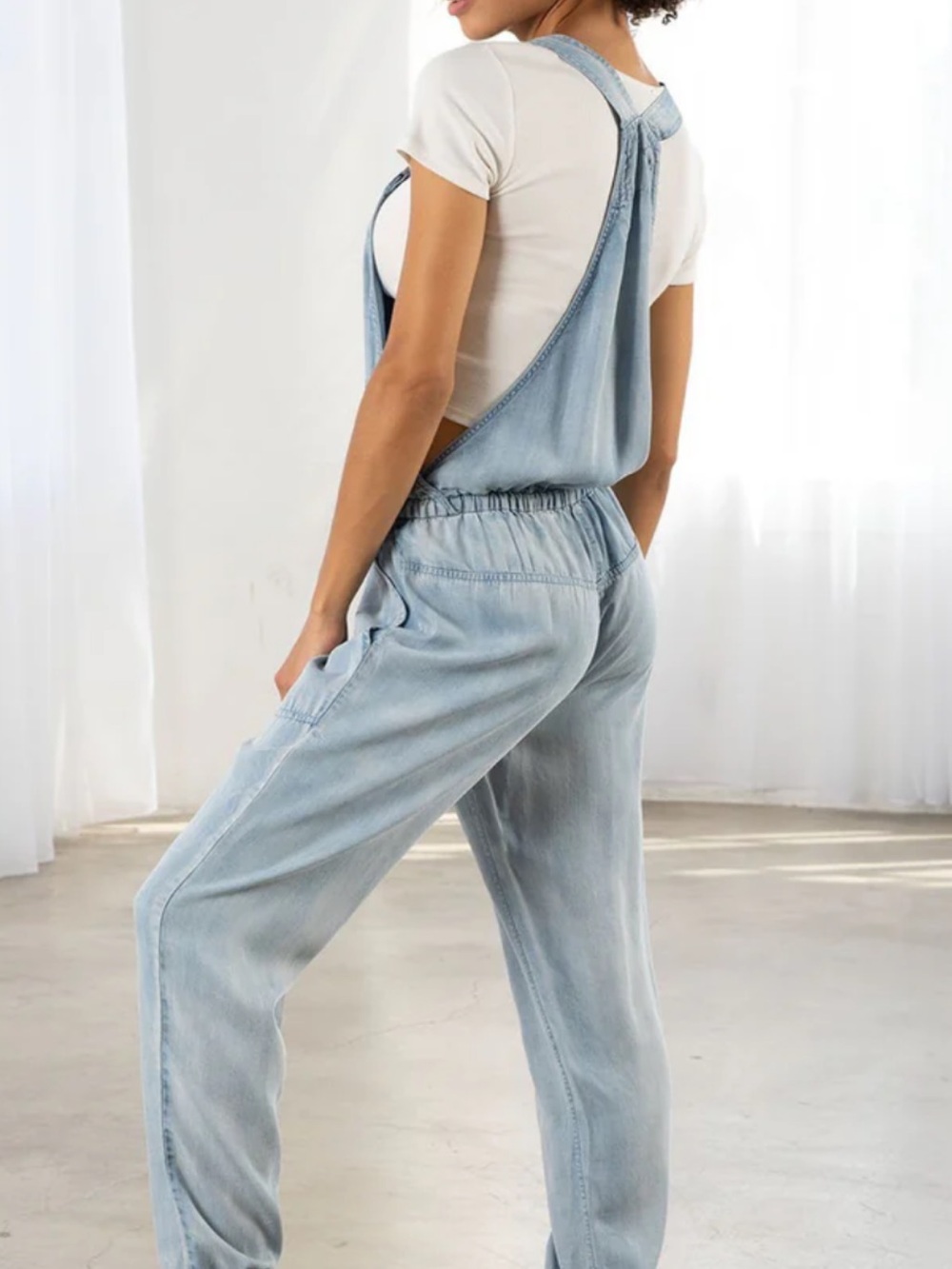 lovestitch Light Wash Pax Denim Overalls